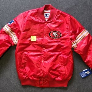 San Francisco 49ers Red Satin Starter Jacket
